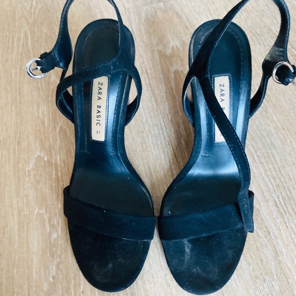 Zara suede heels with clear heel - Picture 10 of 10